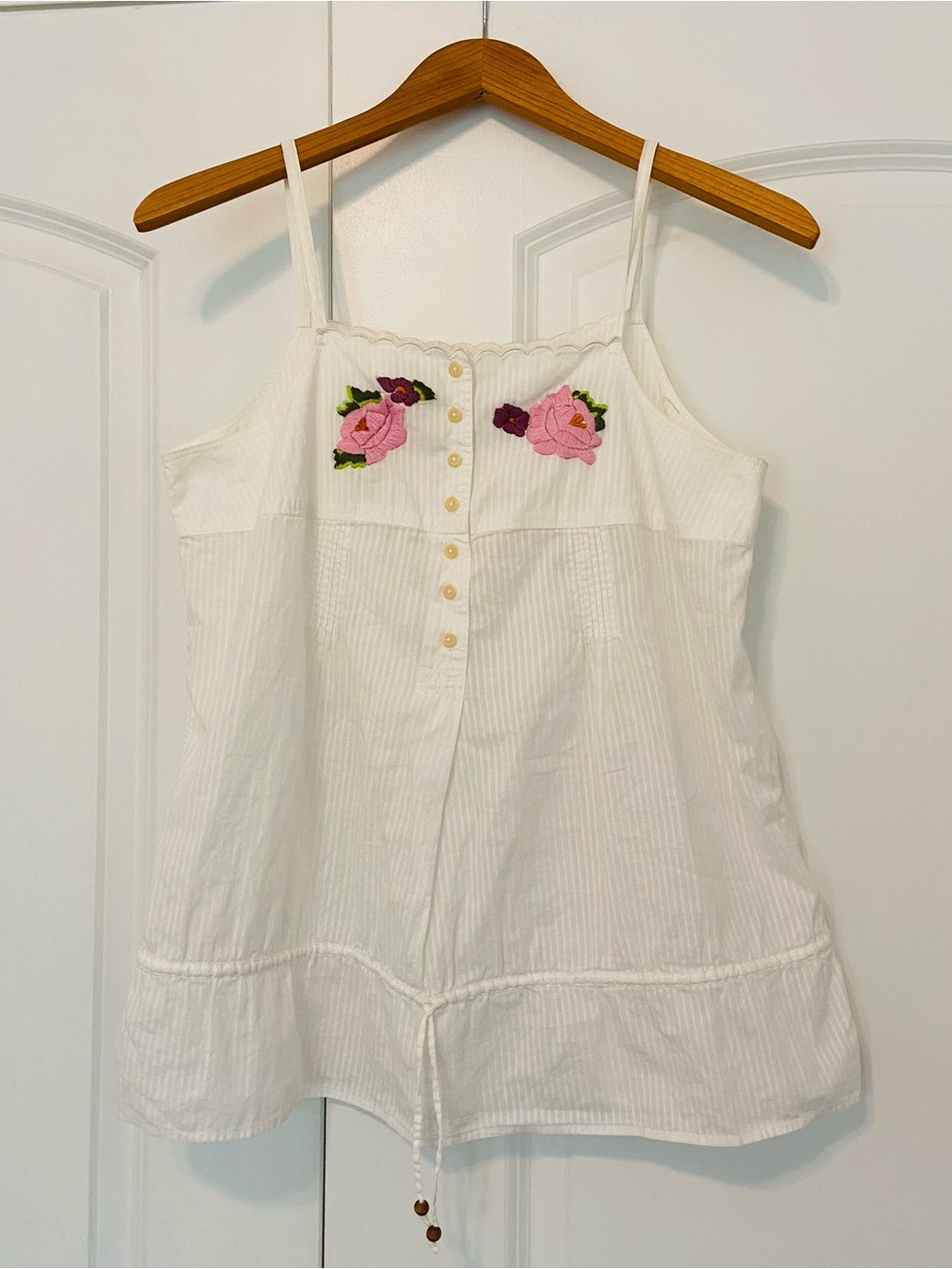 Paul Smith Top Small Embroidered Camisole Boho Cottagecore Festival